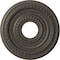 Ekena Millwork Cole PVC Medallion (Canopies up to 4 1/4"), 13"OD x 3 1/2"ID x 3/4"P, Metallic Weathered Steel CMP13CODST - alternate 1